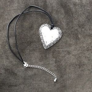 Heart necklace.
